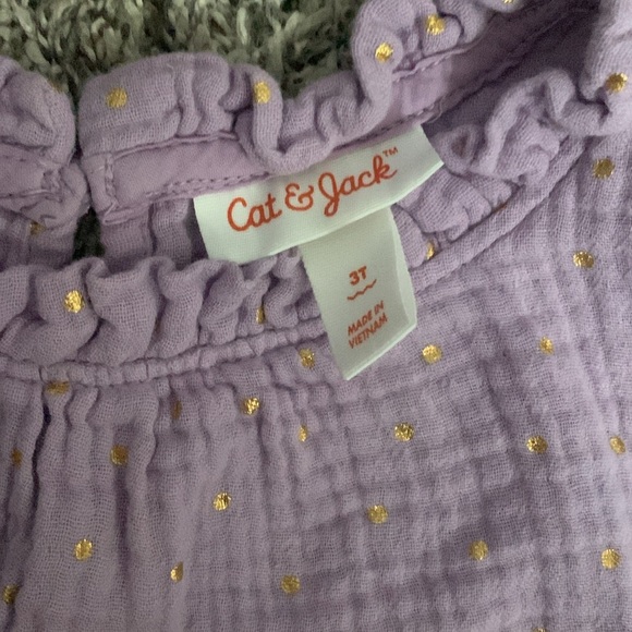 Lavender Kids Top Cat & Jack 2T longsleeve - Picture 3 of 3